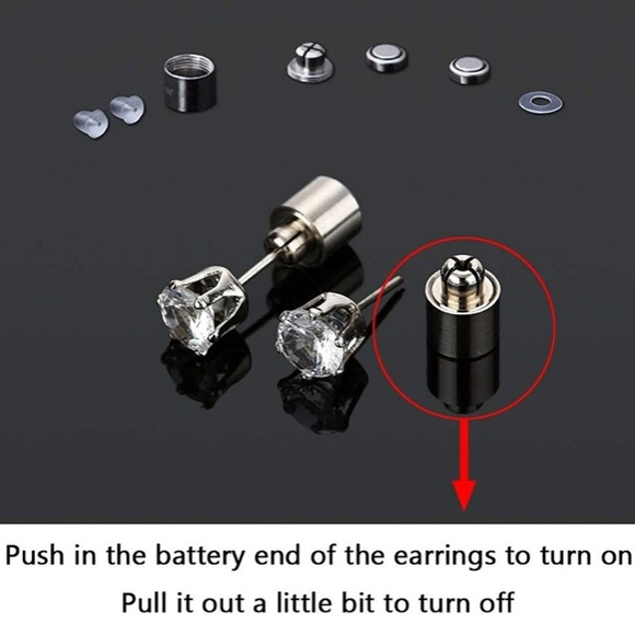 Private bundle. 3 pairs Color Changing LED Stud Earrings - Picture 3 of 4